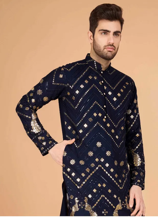 Heritage Vastra By Shubhvastra Viscose Rayon Mens Kurta Wholesale In India